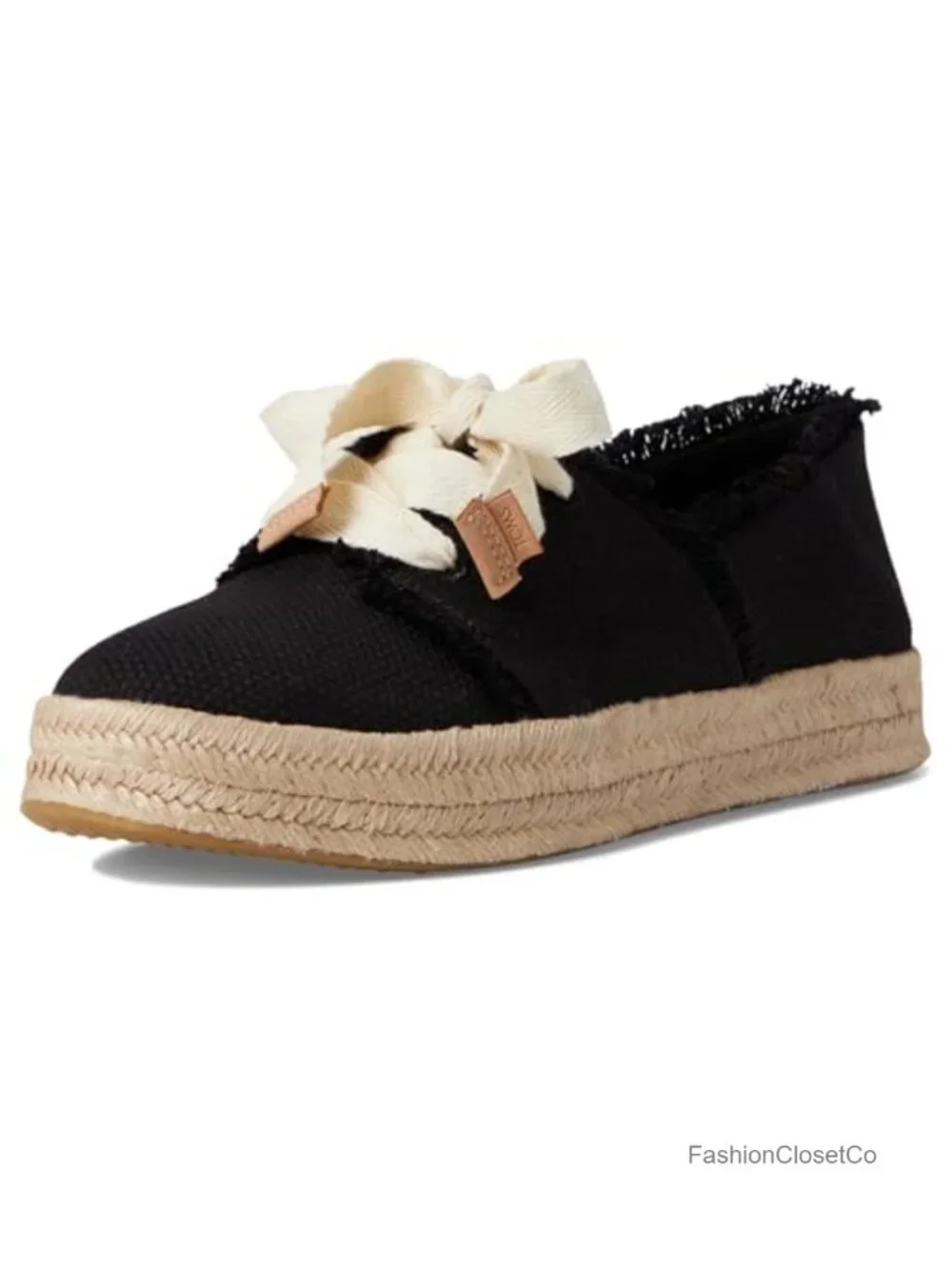 Espadrilles Platform Lace-Up Wedge Shoes Women's